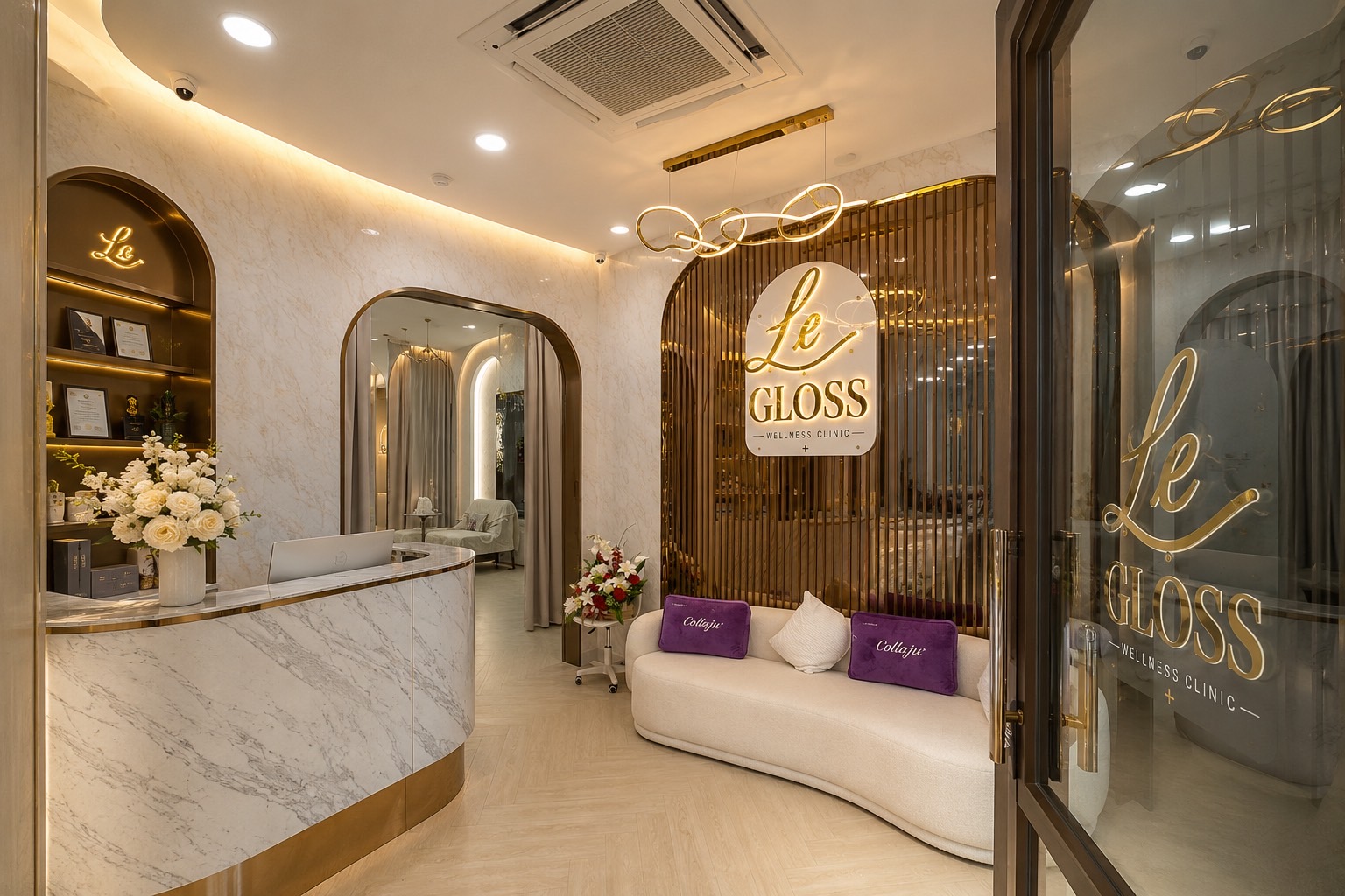 โซนต้อนรับ Le Gloss Wellness Clinic